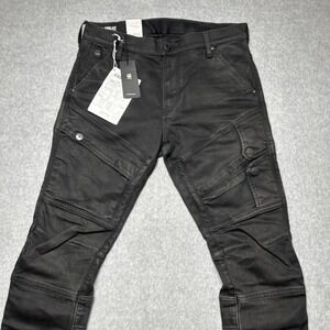 G-Star RAW Airblaze 3D Skinny Black Denim Superstretch Jeans Men's 33x30 NEW NWT